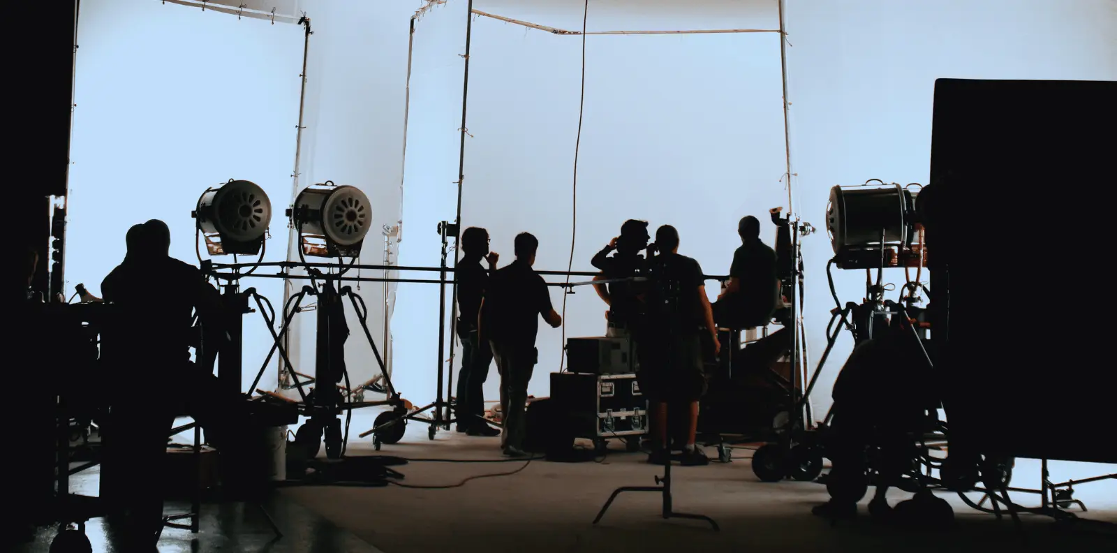 cinematic video production setup illustrating pricing levels and professional equipment